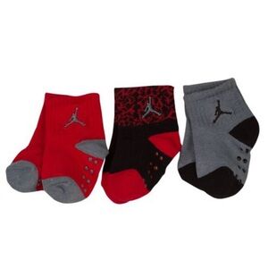 Jordan Baby Gripper Ankle Socks, Pack of 3